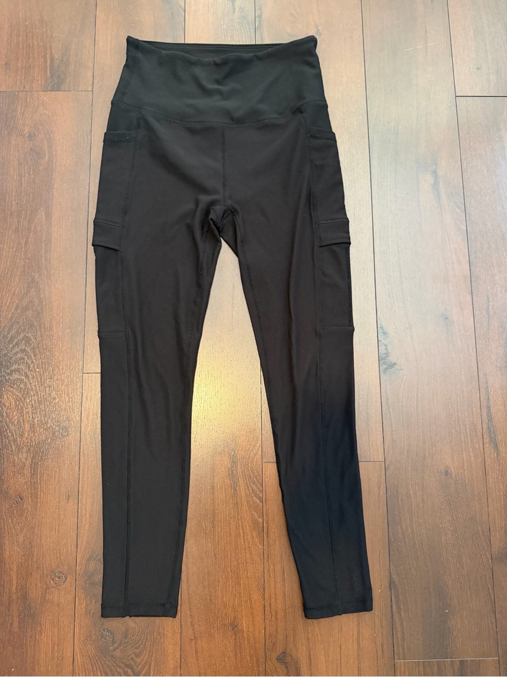 Move theory large ribbed black leggings movetheory active pockets